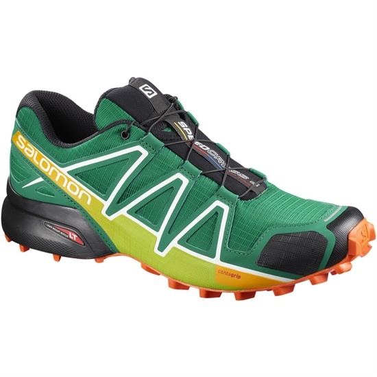 Green Men's Salomon SPEEDCROSS 4 Trail Running Shoes | 125-ATHEKM