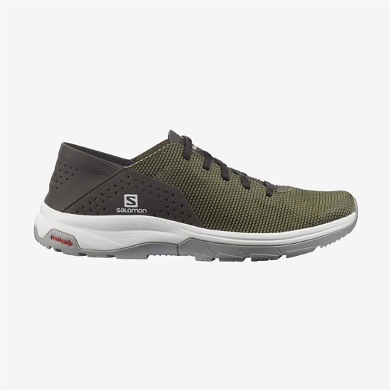 Olive Green Men's Salomon TECH LITE Hiking Shoes | 312-RCNVAW